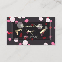 Luxury Gold Hair Stylist Tools Roze Floral