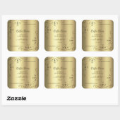 Luxury Gold  hoeken Elegant Product Labels (Vel)