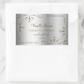 Luxury Gold hoeken Silver Product Labels (Tas)