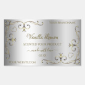 Luxury Gold hoeken Silver Product Labels (Voorkant)