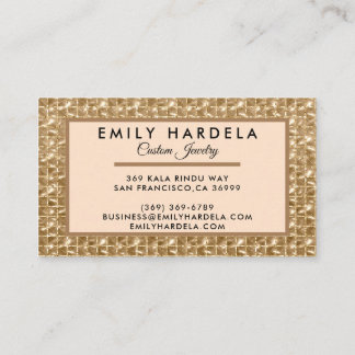 Luxury Gold Jewelry Visitekaartje