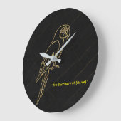 Luxury Gold Macaw Parrot Marble Clock Grote Klok (Hoek)