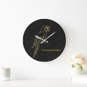 Luxury Gold Macaw Parrot Marble Clock Grote Klok (Huis)
