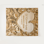 Luxury Gold Metal Heart Backdrop Wandkleed (Voorkant (horizontaal))