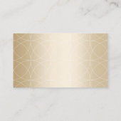 Luxury Gold Monogram Yoga-instructeur Visitekaartje (Achterkant)