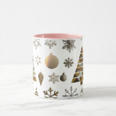 Luxury Gold Mosaic Geometric Tree Combo Mug  Mok (Midden)