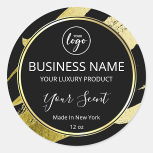 Luxury Gold Paint Black Body Butter Étiquette