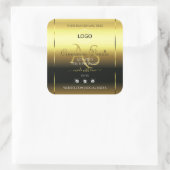 Luxury Gold Product Labels joodse monogram Logo (Tas)