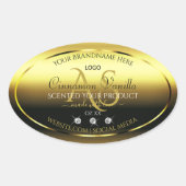 Luxury Gold Product Labels joodse monogram Logo (Voorkant)