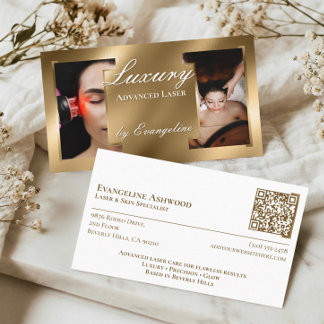 Luxury Gold Professional Laser Specialist Photos Visitekaartje