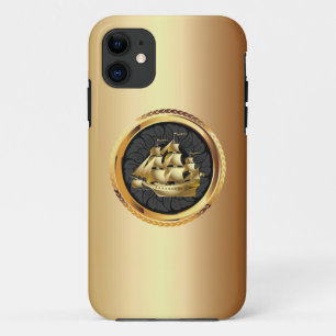 Luxury Gold Sailing Boat iPhone 5 Hoesje