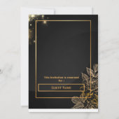 Luxury Gold Save the Date Wedding Card (Dos)