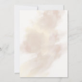 Luxury Gold Script Wedding Invitation Kaart (Achterkant)