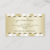 Luxury Gold Shimmer Effect Professional en modern Visitekaartje (Achterkant)