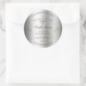 Luxury Gold  Silver Product Labels hart (Tas)