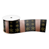 Luxury Gold Snowflakes en roze kerstmis Lint (Spoel)