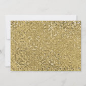 Luxury Gold Texture Two Border Three Monogram Notitiekaartje (Achterkant)