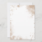 Luxury Gold Wedding Invitation Kaart (Achterkant)