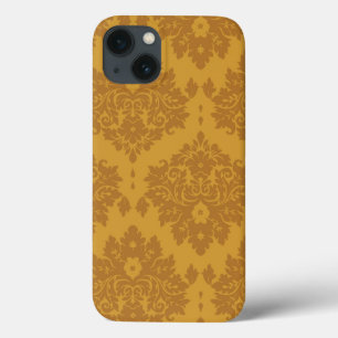 Luxury Golden Damask iPhone 13 Hoesje