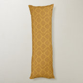 Luxury Golden Damask Lichaamskussen (Achterkant (Verticaal))