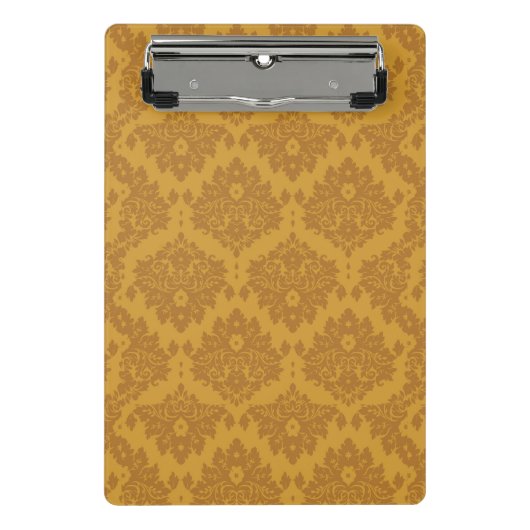 Luxury Golden Damask Mini Klembord (Voorkant)
