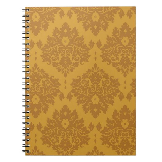 Luxury Golden Damask Notitieboek (Voorkant)