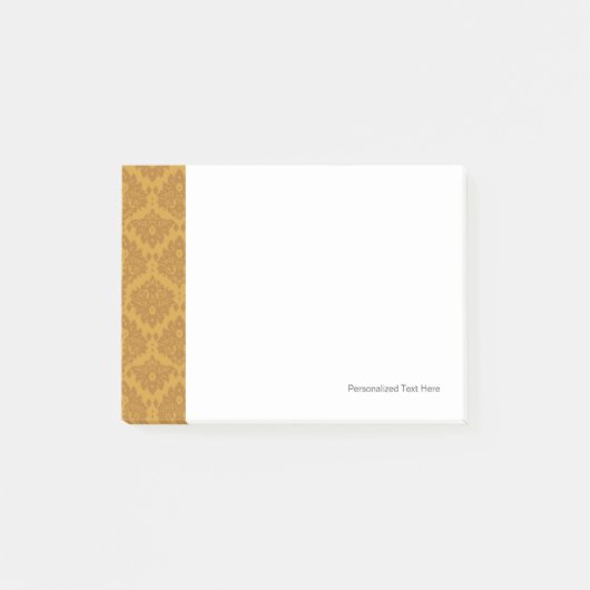 Luxury Golden Damask Post-it® Notes (Voorkant)
