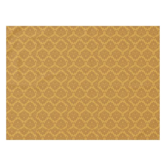 Luxury Golden Damask Tafelkleed (Voorkant (Horizontaal))
