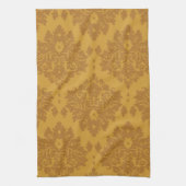 Luxury Golden Damask Theedoek (Verticaal)