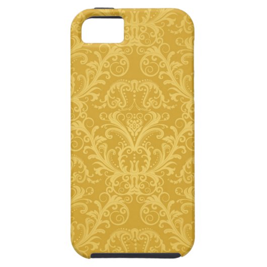 Luxury Golden Floral Wallpaper Case-Mate iPhone Case (Achterkant)