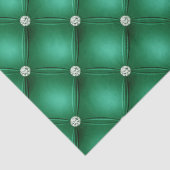 Luxury Green Diamond Tufted Pattern Tissuepapier (Detail)