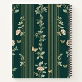 Luxury Green Floral Notebook Notitieboek (Achterkant)