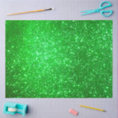 Luxury Green Gold Glitter Tissuepapier (Craft)