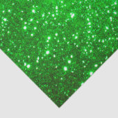 Luxury Green Gold Glitter Tissuepapier (Detail)