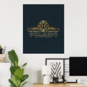 Luxury Hotel Branding Poster (Thuiskantoor)