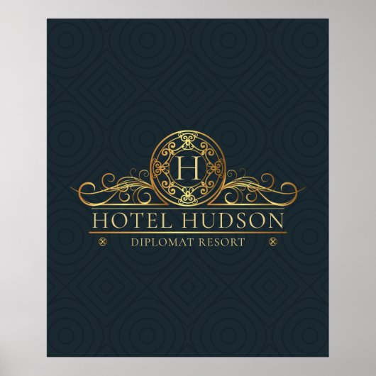 Luxury Hotel Branding Poster (Voorkant)