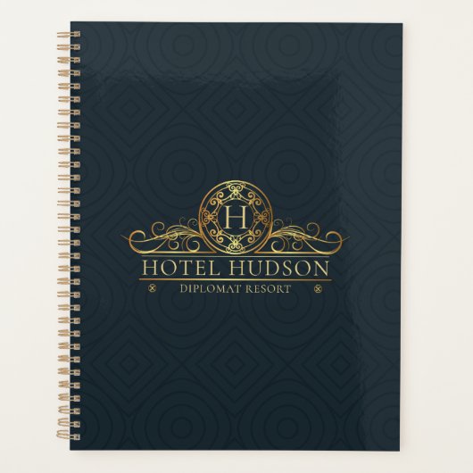 Luxury Hotel Stationery Gold Monogramme (Devant)