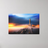 Luxury Hotel Wall Art vuurtoren Sunset Canvas Afdruk (Voorkant)
