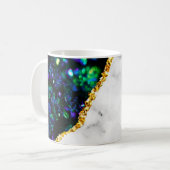 Luxury Interior Marble Stone Glitter Koffiemok (Voorkant links)