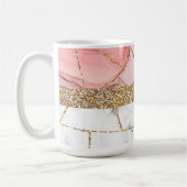 Luxury Interior Marble Stone Glitter Koffiemok (Links)