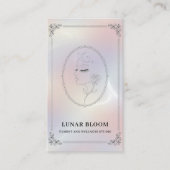 Luxury Iridescent with QR Code Holographic Visitekaartje (Voorkant)