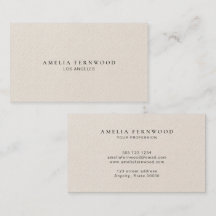 Luxury Ivory Leather Professional Minimal Custom