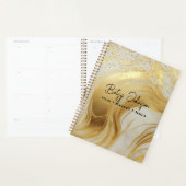 Luxury Ivory Marble and Gold Glitter (Devant avec enveloppe)