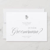 Luxury Junior Groomsman Funny Wedding Minimalist (Voorkant)