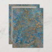 Luxury Lapis Lazuli Marble Kaart (Voorkant / Achterkant)