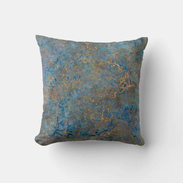 Luxury Lapis Lazuli Marble Kussen (Voorkant)