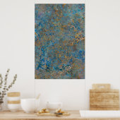 Luxury Lapis Lazuli Marble Poster (Keuken)