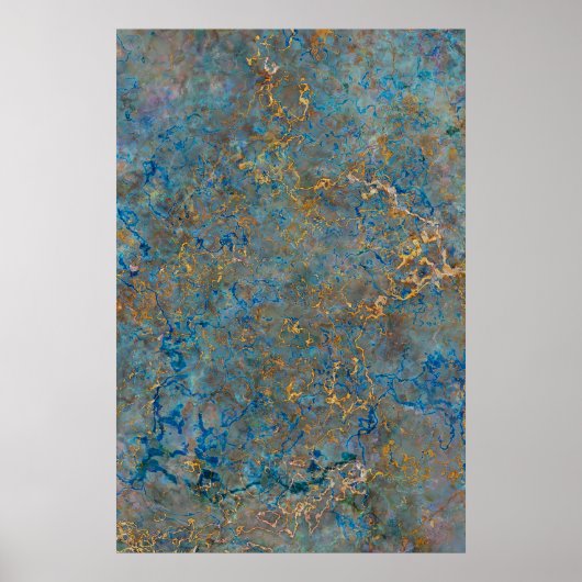 Luxury Lapis Lazuli Marble Poster (Voorkant)