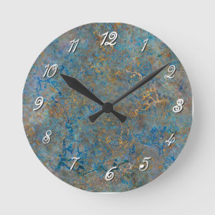 Luxury Lapis Lazuli Marble Ronde Klok