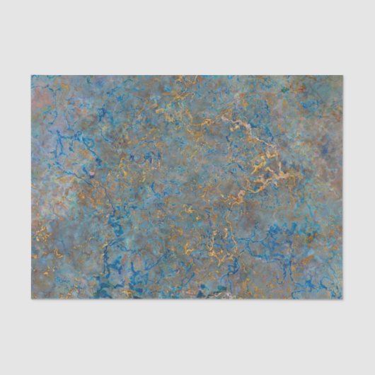 Luxury Lapis Lazuli Marble Tissuepapier (Voorkant)